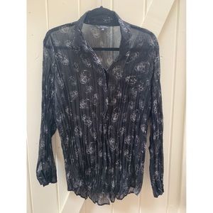 Skull Button-up Top